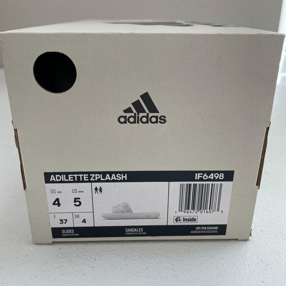 NEW Adidas Womens Size US 5 Adilette Zplash Slides White Foam Sandals - Picture 2 of 6